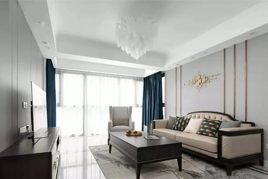 121㎡轻奢美式风3室2厅，优雅而从容的品质生活！